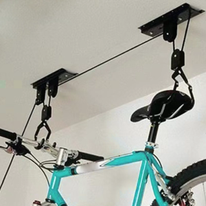Height Bike Hanging Hook Secure Locking Ceiling Mounted Rack For Road Mountain City Bike Storage