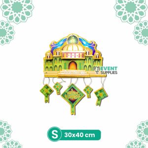 Masjid Ketupat - Hiasan Idul Fitri Tempel Dekorasi Ramadhan Gantungan Lebaran