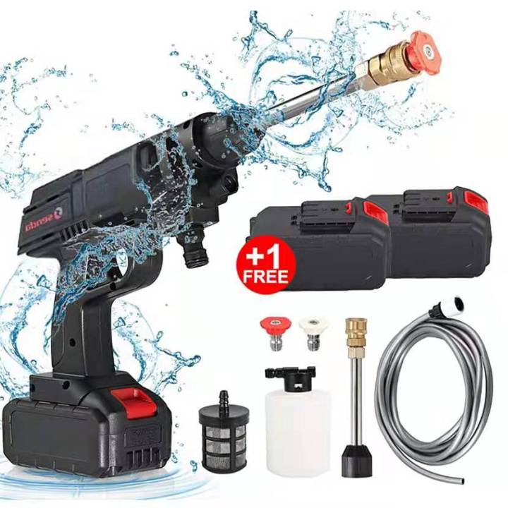 48v Portable Cordless High Pressure Washer Machine Gun With Foam