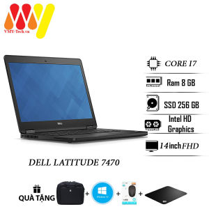 Laptop Dell Latitude 7470 E7470 hàng zin cao cấp màn 14 FHD Core i7 Ram 8gb ổ cứng SSD 256gb laptop văn phòng học sinh sinh viên lướt 99%