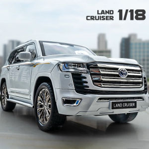 【RUM】1:18 Scale Toyota LC300 Alloy Car Model Light & Sound Effect Diecast Car Land Cruiser Toys for Boys Birthday Gift Kids Toys Car Collection