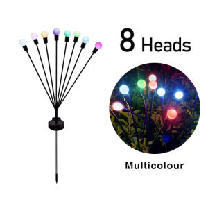 Solar Outdoor Garden Lights with Flowers Decorative Landscape Lighting for GardenYardLawn