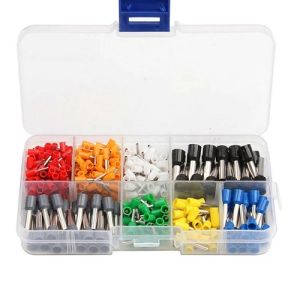 Hộp 400 Thiết Bị Đầu Cuối Hình Phễu Đầu Bấm Cos Nối Nhanh Dây Điện Từ 0.5 - 4mm Chuyên Dùng Cho Điện Dân Dụng Điện Công Nghiệp