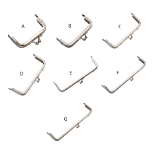 Stainless Bag Clutch Purse Frame Purse Frame Bag Frame Clasp Lock Clip DIY Craft Supplies for Purse Bag Making