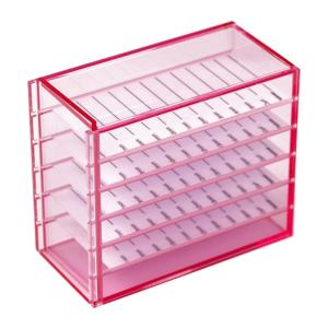 5 Layers Acrylic Clear False Eyelash Organizer CaseCosmetic Makeup Storage Box for Grafting Lash Extension Eyelash Box