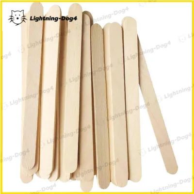 50pcs/pack Wooden Popsicle Stick Ice Cream Sticks Arts & Crafts