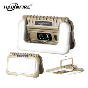 Haixnfire w106 Đèn Cắm Trại Ngoài Trời Đèn pin sạc USB đèn LED làm việc 2500 lumens ánh sáng trắng/đèn vàng/đèn đỏ không thấm nước đèn làm việc di động