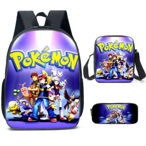 Pikachu Elf Pokémon Pokemon Elf School Bag Backpack Shoulder Bag Student Childrens Gifts Backpack Schoolbag Boys and Girls