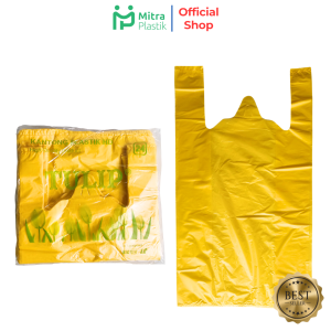 Kantong Plastik Tulip Kuning 24 35 40  / Kresek Packing Online Shop Tebal