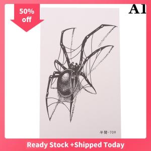 🔥🔥🔥sjqgqx Herbal Tattoo Stickers Spider Web Temporary Tattoos Lasting Punk Cobweb Tattoo Cheap Goods Festival Art Man Tattoo Sticker