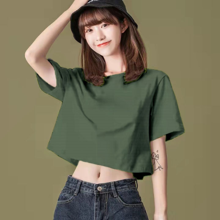 Fashion Crop top for women trendy plus size for women korean style