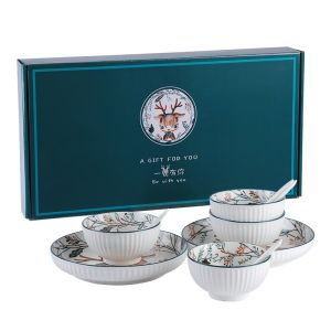 ชุดอาหาร ชุดจานเซรามิก ชุดของขวัญเซรามิก ผลิตจากเซรามิกคุณภาพดี