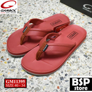 gambol รุ่น GM 11395 สีอิฐ รองเท้าแตะ GAMBOL (แกมโบล) ผลิตจาก GBOLD Technology™ คุณภาพมาตรฐานของแกมโบล นุ่ม เบา สบายเท้า ของแท้ 100%