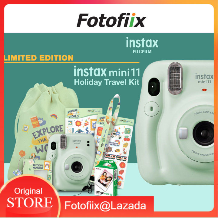 LIMITED EDITION] instax mini 11 HOLIDAY TRAVEL KIT [GREEN