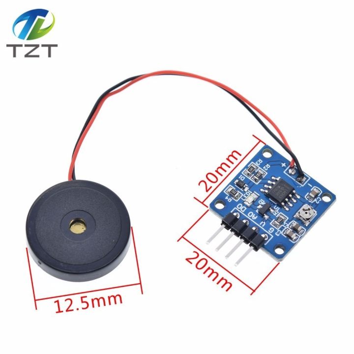 HOT☊】 kanerya Tzt 5v Piezoelectric Film Vibration Sensor Switch Module ...