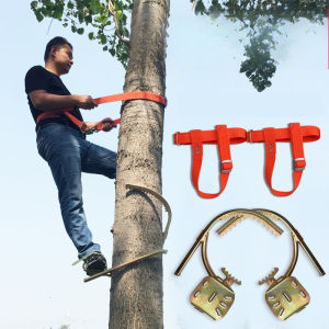 [Local shipment]Foot Buckle Tree Climbing ToolTree Climbing Spikes Adjustable Non-Slip Pole Climbing Gear