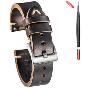Hemsut Leather Watch Bands Quick Release For Men Women Horween Chromexcel Handmade Watch Strap Soft Vintag 19 20 21 22MM2026