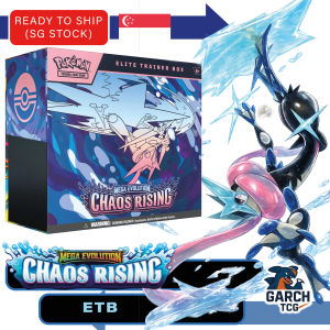 [Ready Stock] NEW Pokemon TCG Card ME4 Chaos Rising Elite Trainer Box ETB Booster Packs set and Chaos Rising Booster Box Available [Authentic]