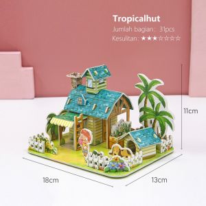 Mumystation DIY mainan edukasi anak Puzzle 3D Jigsaw puzzle