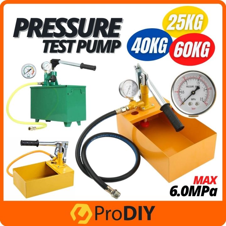 2.5Mpa 25KG / 4.0Mpa 40KG / 6.0Mpa 60KG Manual Hydraulic Water Pressure