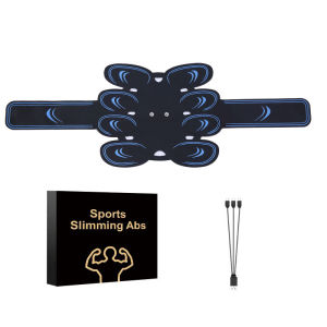 AE Fitness Equipment EMS Abdominal Muscle Stimulation Belt for Full Body Training Abdominal Strengthening Abs Definition Muscle Fitness Device Pulse EMS Belly Contracting