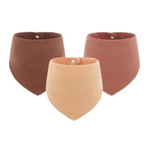 3pcs Newborns Saliva Towel Solid Color Feeding Bib Strong Absorbent Baby Bib Burp Cloths Drooling Apron for Toddlers