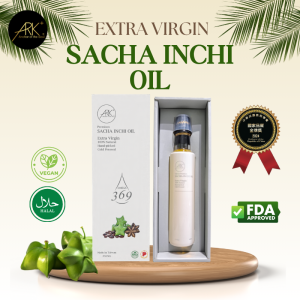 [ARK+] Extra Virgin Pure Sacha Inchi Oil - HALAL Certified - 250ML Omega-3 Rich Oil for Health & Wellness