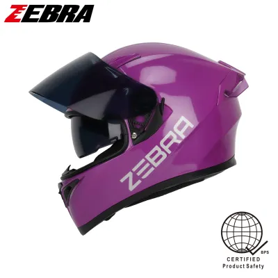 ZEBRA FF801 Motorcycle helmet full face dual visor for Men and Women with free visor