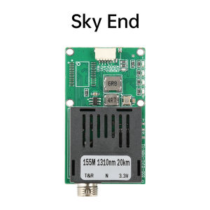 diymore Sky/Earth TTL Optical Transceiver Module DC 5.5-26V FC RX/TX/AV/VCC/GND Interface for Drones TTL to Fiber Optic Module Terminal Equipment 1 Channel Vi