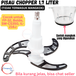 Pisau Blade Chopper 17 Liter Sparepart Spare Part Bolde SW-CS350 FP32 IL-216J