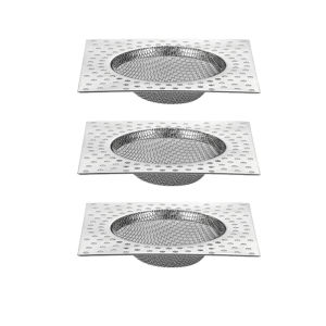 5Pcs Stainless Steel Floor Drain Strainers Bathroom Kitchen Anti-blocking Sewer Mesh Cover Drain Filter