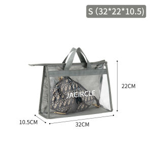 JACIRCLE Handbag Dust Bag PVC Waterproof Transparent Multipurpose Storage Bag Hanging Storage Bag with Zipper