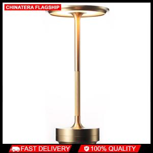 Rechargeable Metal Table Lamp Dimmable LED Table Lamp with 3 Color Modes for Indoor Outdoor Restaurant Living Room Bedroom