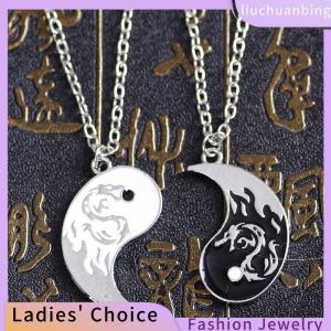 [COD] liuchuanbing Jewellery Fashion Dragon Figure Yin Yang Adjustable Bracelet Tai Chi Couple Necklace For Boyfriend Girlfriend Valentines Day Jewelry Gift