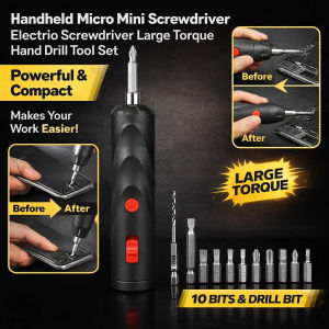 Electric Screwdriver/Electric Tool Handheld Rechargeable/Mini 15-Piece Set Cordless Screw Driver For Home Repair/Portable Screwdriver Kit Adults & Mechanics