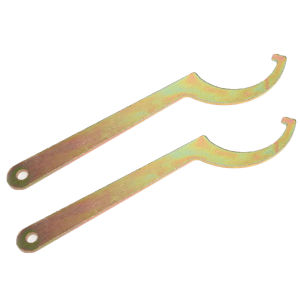 【WOKEN】2PCS Metal Motorcycle Shock Absorber Suspension Tool C Wrench Manual Hook Motorcycle Suspension Shock Absorber Adjustment Suitable for Honda Yamaha Suzuki ATV Bicycle