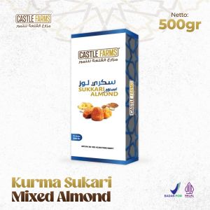 Castle Farms - Kurma Sukari Almond Butter Dus 500gr