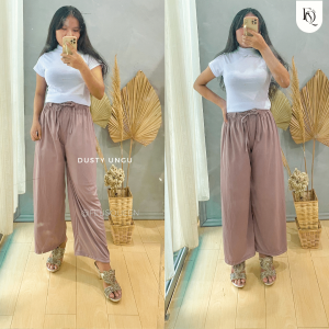 CELANA KULOT PANJANG TALI BIG SIZE BAHAN SUPER ADEM