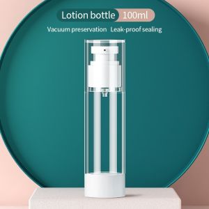 (HOME+) SGG Refillable Travel Vacuum Spray & Lotion Pump Dispenser Bottles