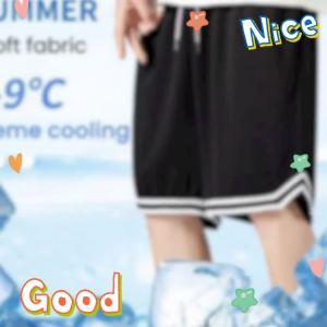 Mens sweatpants Ice silk quick drying pants Basketball shorts [5XL]