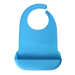 Silicone Bib Spill Catcher Waterproof Anti-oil Durable for Elderly Men Women