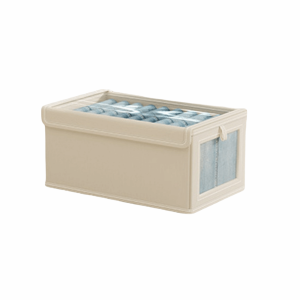 YRNGJ Stackable Clothes Storage Box Zipper Foldable Storage Organizer Multi-Purpose with Lid Drawer-Type Organizer Home Supplies