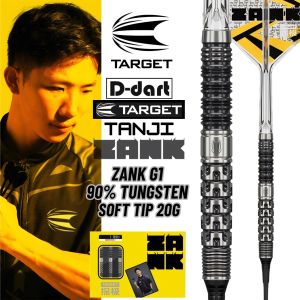 TARGET SOFT TIP DARTS - 20G ZANK G1 90% TUNGSTEN DART SET