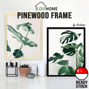 SG Pine Wood Picture Frame — Wall Decoration Photo Frames Poster Art Painting Home Decor 6R 8R A3 A4 30x40cm
