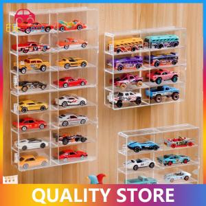 [Eleanor] 1:64 Acrylic Car Display Box For Car Model Toy Cabinet Rack Dustproof Car Non Punching Adhesive Wall Transparent Display Box