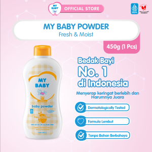 MY BABY Powder Fresh & Moist 450 g - Exp: 01.2029