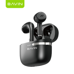 BAVIN BA07 TWS Wireless Bluetooth Earphone Stereo Audio Sound Earbuds Touch Control Headset w/ Lanyard