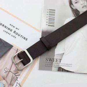 Happy Mall COD H-#1061 Korean Simple New Fashion Bank Square Buckle Belt Leather Ladies Decorative Jeans Belt