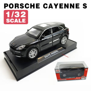 LEO 1:32 Porsche cayene sound and light effect alloy car model diecast toys for boys Car toys baby toys kids toys mainan kanak kanak lelaki