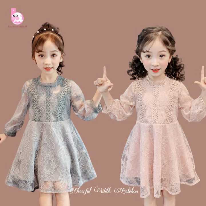 Dress brokat 2025 anak modern